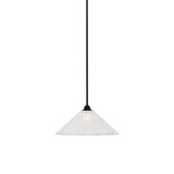 Paramount 1 Light Stem Hung Large Pendant 7.5 Inch Tall by Toltec - 3401-MB-711