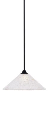 Paramount 1 Light Stem Hung Large Pendant 7.5 Inch Tall by Toltec - 3401-MB-711