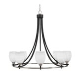 Paramount 8 Light Large Chandelier by Toltec 3408-MBBR-500 - 3408-MBBR-500