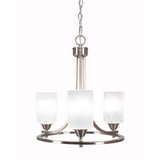 Paramount 3 Light Small Chandelier by Toltec 3403-BN-310