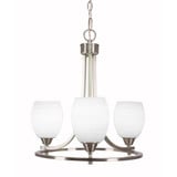 Paramount 3 Light Small Chandelier by Toltec 3403-BN-500