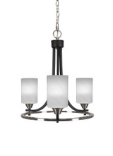 Paramount 3 Light Small Chandelier by Toltec 3403-BN-310 - 3403-BN-310