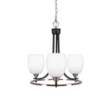 Paramount 3 Light Small Chandelier by Toltec 3403-BN-500 - 3403-BN-500