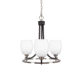 Paramount 3 Light Small Chandelier by Toltec 3403-BN-500 - 3403-BN-500