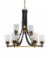Paramount 9 Light Large Chandelier by Toltec 3409-28752975 - 3409-28752975