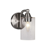 Paramount 1 Light Wall Sconce 4 Inch Wide by Toltec - 3421-BN-300