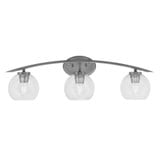 Kurve 3 Light Vanity Light 9 Inch Tall by Toltec - 3723-GP-4100