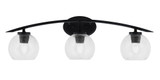 Kurve 3 Light Vanity Light 9 Inch Tall by Toltec - 3723-GP-4100