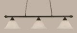 Oxford 3 Light Small Island Chandelier by Toltec 373-141254 - 373-141254