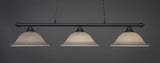 Oxford 3 Light Small Island Chandelier by Toltec 373-161155575 - 373-161155575