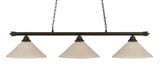 Oxford 3 Light Small Island Chandelier by Toltec 373-161125555 - 373-161125555