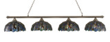 Oxford 4 Light Small Island Chandelier by Toltec 374-161376 - 374-161376