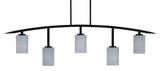 Kurve 5 Light Bar Island 14.25 x 51.25 Inch Length by Toltec 3745-GP-4769 - 3745-GP-4769