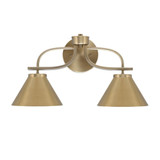 Cavella 2 Light Contemporary Vanity Light 18.5 Inch Length by Toltec - 3912-30