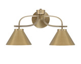 Cavella 2 Light Contemporary Vanity Light 18.5 Inch Length by Toltec - 3912-30