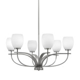 Cavella 6 Light Large Chandelier by Toltec 3906-615