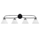 Cavella 4 Light Vanity Light 38.5 Inch Length by Toltec - 3914-MB-302
