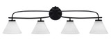 Cavella 4 Light Vanity Light 38.5 Inch Length by Toltec - 3914-MB-302