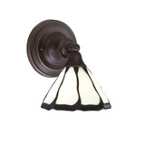 Any 1 Light Art Glass Wall Sconce 8.25 Inch Tall by Toltec - 40-7-825-