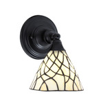 Any 1 Light Art Glass Wall Sconce 9.5 Inch Tall by Toltec - 40-7-95-