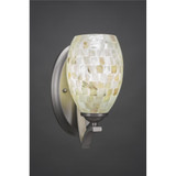 Zilo 1 Light Steel Wall Sconce 9.5 Inch Tall by Toltec - 551-5-95-