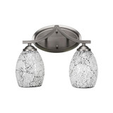Zilo 2 Light Vanity Light 13.75 Inch Length by Toltec - 552--1075-1375