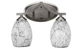 Zilo 2 Light Vanity Light 13.75 Inch Length by Toltec - 552--1075-1375