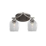 Zilo 2 Light Vanity Light 15 Inch Length by Toltec - 552-15-1025
