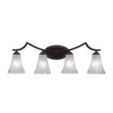 Zilo 4 Light Vanity Light 31.25 Inch Length by Toltec - 554--10-3125