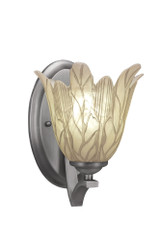 Zilo 1 Light Steel Wall Sconce 7 Inch Wide by Toltec - 551-7-95-