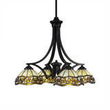 Zilo 4 Light Medium Chandelier by Toltec 568-205185 - 568-205185