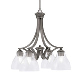 Zilo 4 Light Medium Chandelier by Toltec 568-DG-4810 - 568-DG-4810