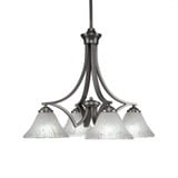 Zilo 4 Light Small Chandelier by Toltec 568-18751875