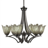 Zilo 6 Light Large Chandelier by Toltec 566-28225