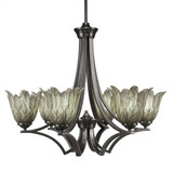 Zilo 6 Light Large Chandelier by Toltec 566-28225 - 566-28225