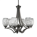 Zilo 6 Light Medium Chandelier by Toltec 566-257523