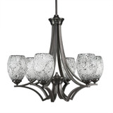 Zilo 6 Light Medium Chandelier by Toltec 566-257523 - 566-257523