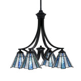 Zilo 4 Light Medium Chandelier by Toltec 568-DG-9435 - 568-DG-9435