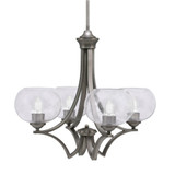 Zilo 4 Light Medium Chandelier by Toltec 564-GP-202
