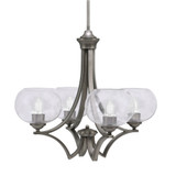 Zilo 4 Light Medium Chandelier by Toltec 564-GP-202 - 564-GP-202