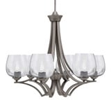 Zilo 6 Light Large Chandelier by Toltec 566-MB-4760 - 566-MB-4760