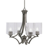 Zilo 4 Light Small Chandelier by Toltec 564-GP-530