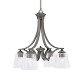 Zilo 4 Light Small Chandelier by Toltec 568-DG-460