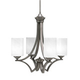 Zilo 4 Light Small Chandelier by Toltec 564-GP-3001