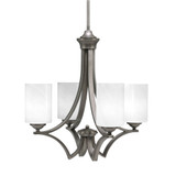 Zilo 4 Light Small Chandelier by Toltec 564-GP-3001 - 564-GP-3001