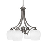Zilo 4 Light Medium Chandelier by Toltec 568-DG-4811 - 568-DG-4811