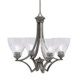Zilo 4 Light Medium Chandelier by Toltec 564-GP-4760