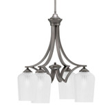 Zilo 4 Light Small Chandelier by Toltec 568-DG-4250