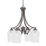 Zilo 4 Light Small Chandelier by Toltec 568-DG-4250 - 568-DG-4250