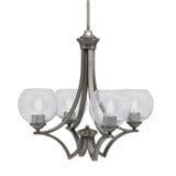 Zilo 4 Light Medium Chandelier by Toltec 564-GP-4100